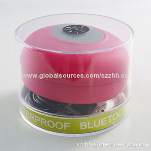 Hot Selling Cheap Waterproof Bluetooth Speaker with 400mAh Battery, Handsfree, 3W Power